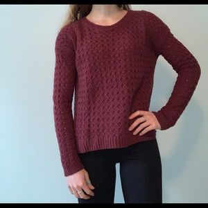 Burgundy sweater